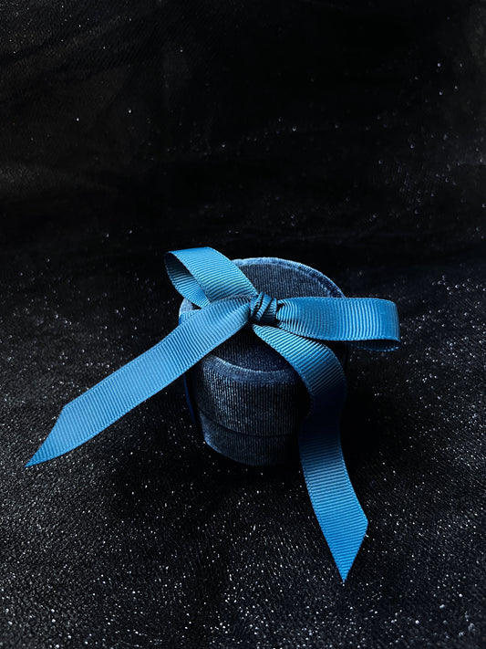 Velvet Ring Box - Mystical Blue
