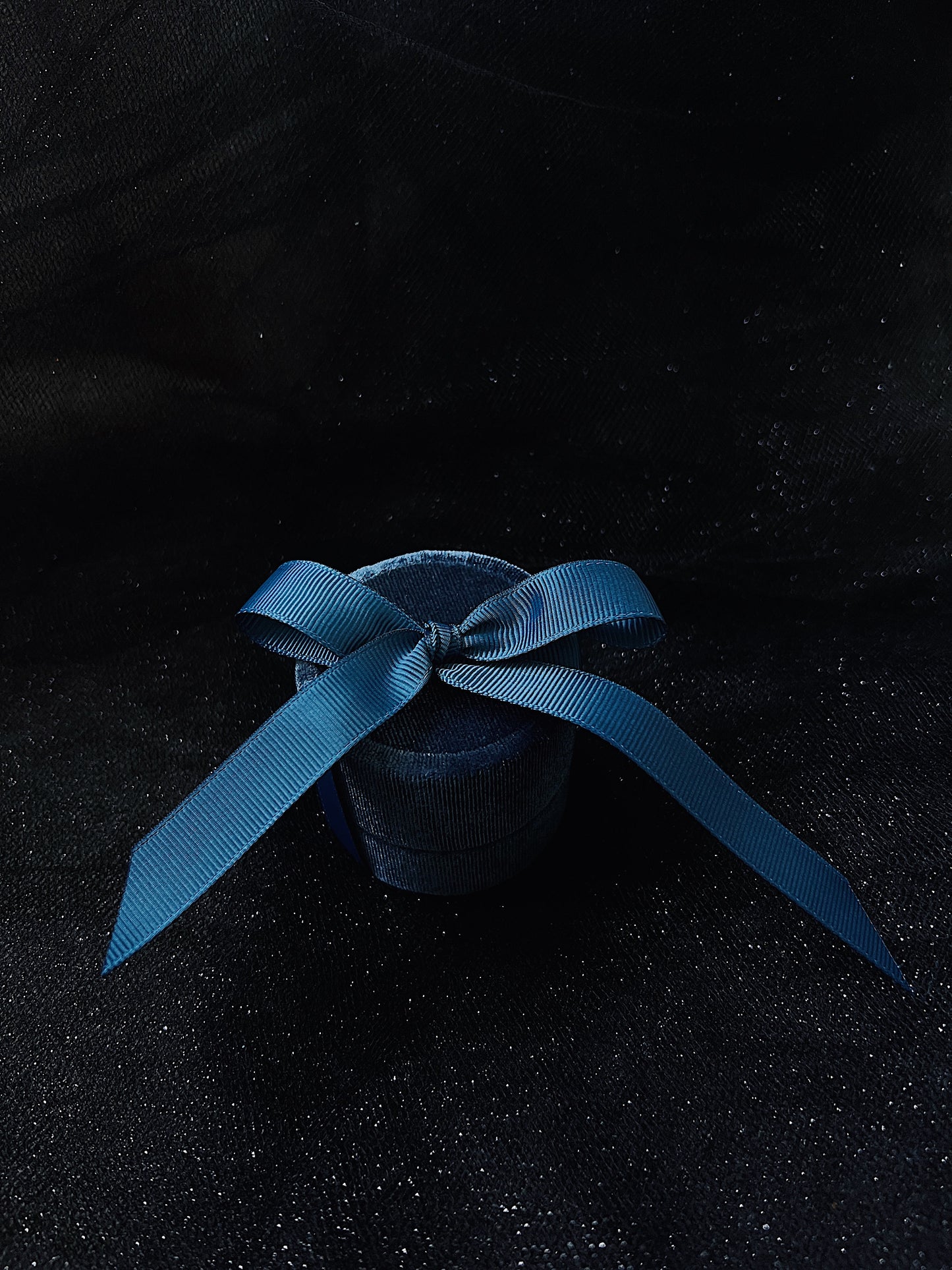 Velvet Ring Box - Mystical Blue