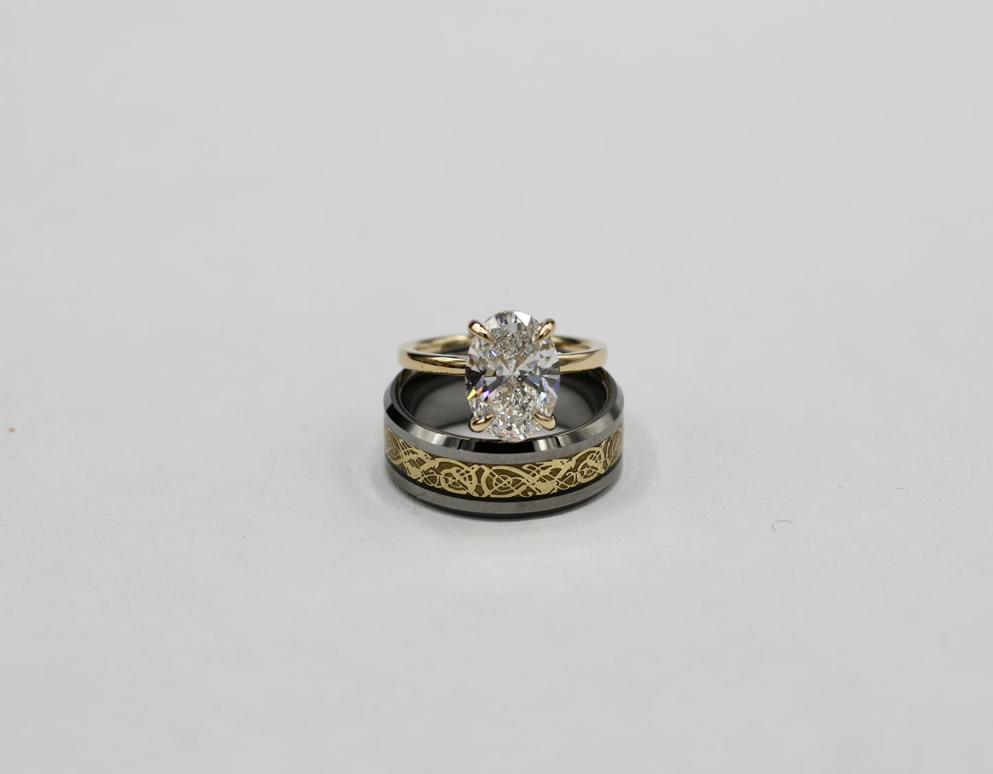 4ct Oval Diamond Ring Lab Grown