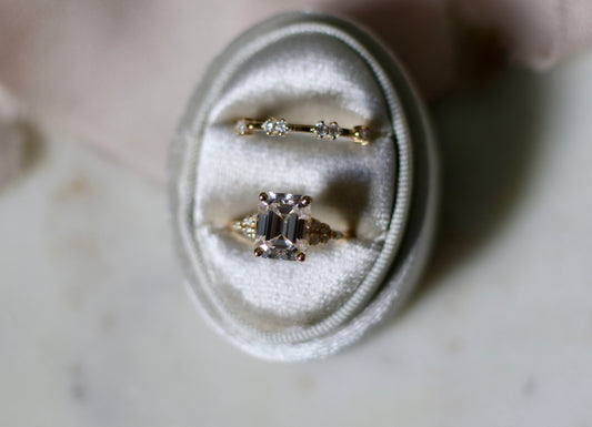 Celeste Emerald Ring Set